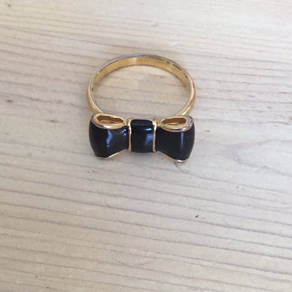 ♠️Kate Spade♠️ black bow ring